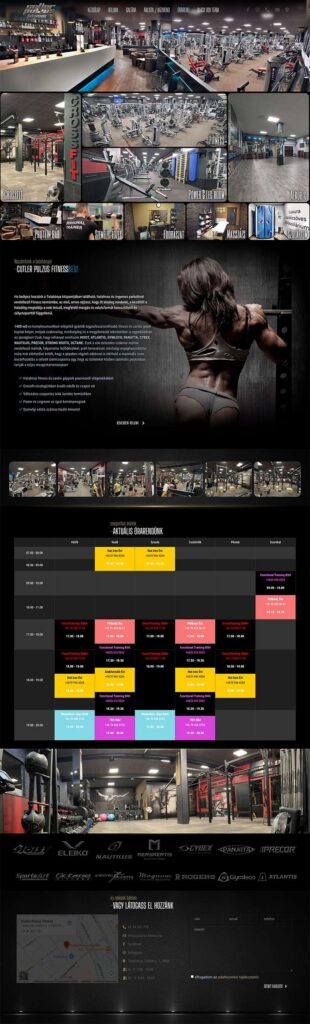 Cutler Pulzus Fitness weboldal